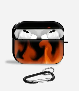 soft flexible travel airpods shell Flame Mode Aipods Glass Case