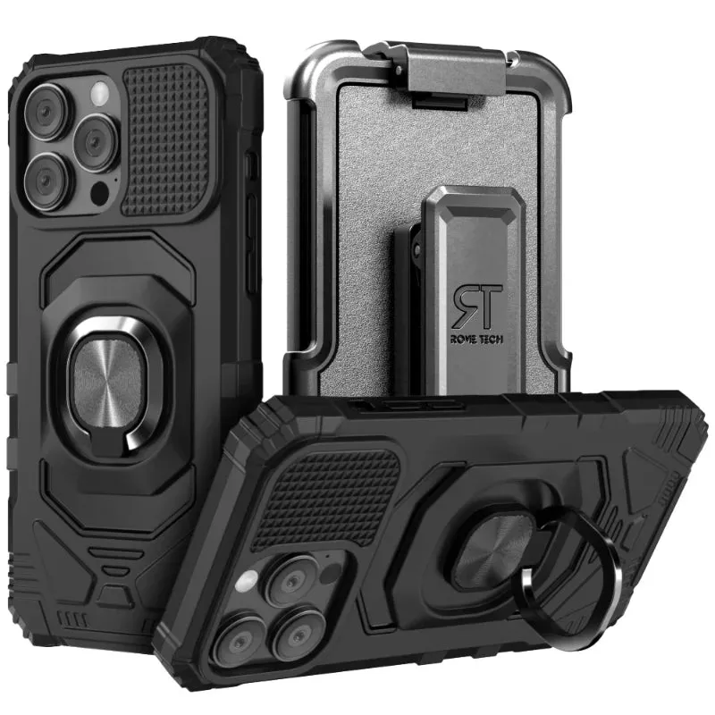 Classic Finish Apple iPhone 15 Pro Max Armor Magnetic Case with Ring & Magnetic Mount