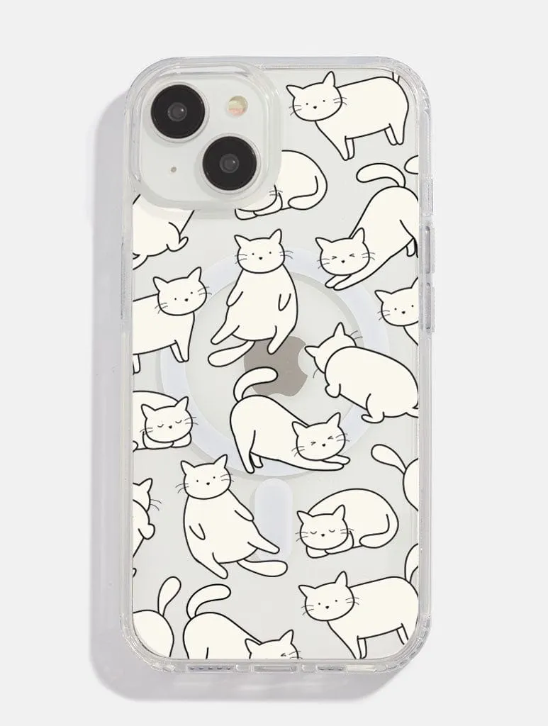 Chill Cat MagSafe iPhone Case Vivid Texture Protective Layering