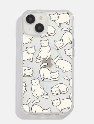 Chill Cat MagSafe iPhone Case Soft Look Texture