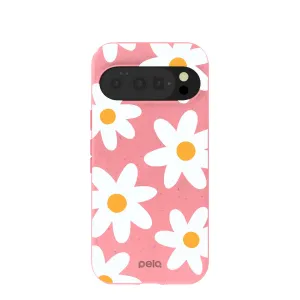 Bubblegum Pink Daisy Google Pixel 10/10 Pro Case Luxury Shine