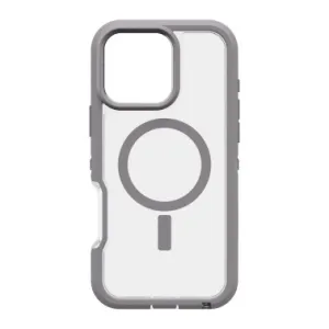 iPhone 16 Pro Max Otterbox Defender XT Clear Pro w/ MagSafe Series Case - Clear/Grey - Snow Capped Hybrid Material