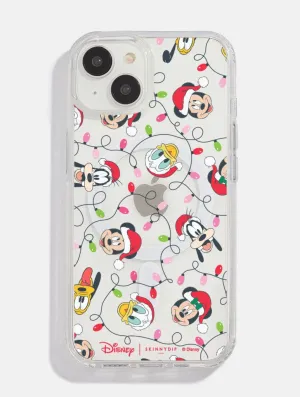 Shock absorption Modern Form Disney Christmas Fairy Lights MagSafe iPhone Case