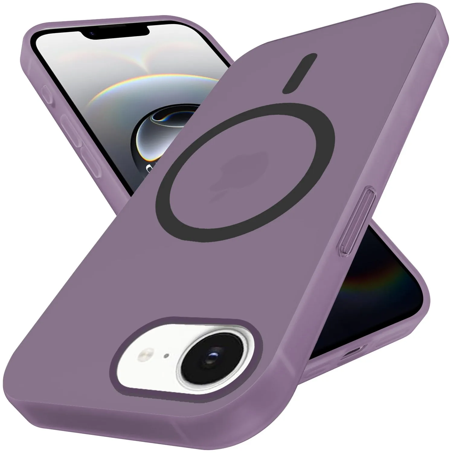 For Apple iPhone 16e Back Cover Case (Frosted Matte Feel | MagSafe Compatible Wireless Charging | Polycarbonate Material) Hard Edge