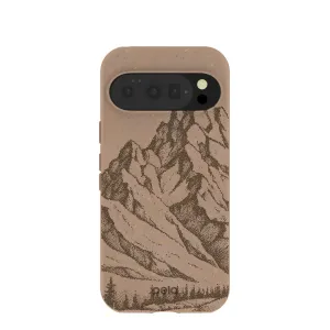 Modern Build Texture Refined Shield Chocolate Brown Silent Summit Google Pixel 10/10 Pro Case