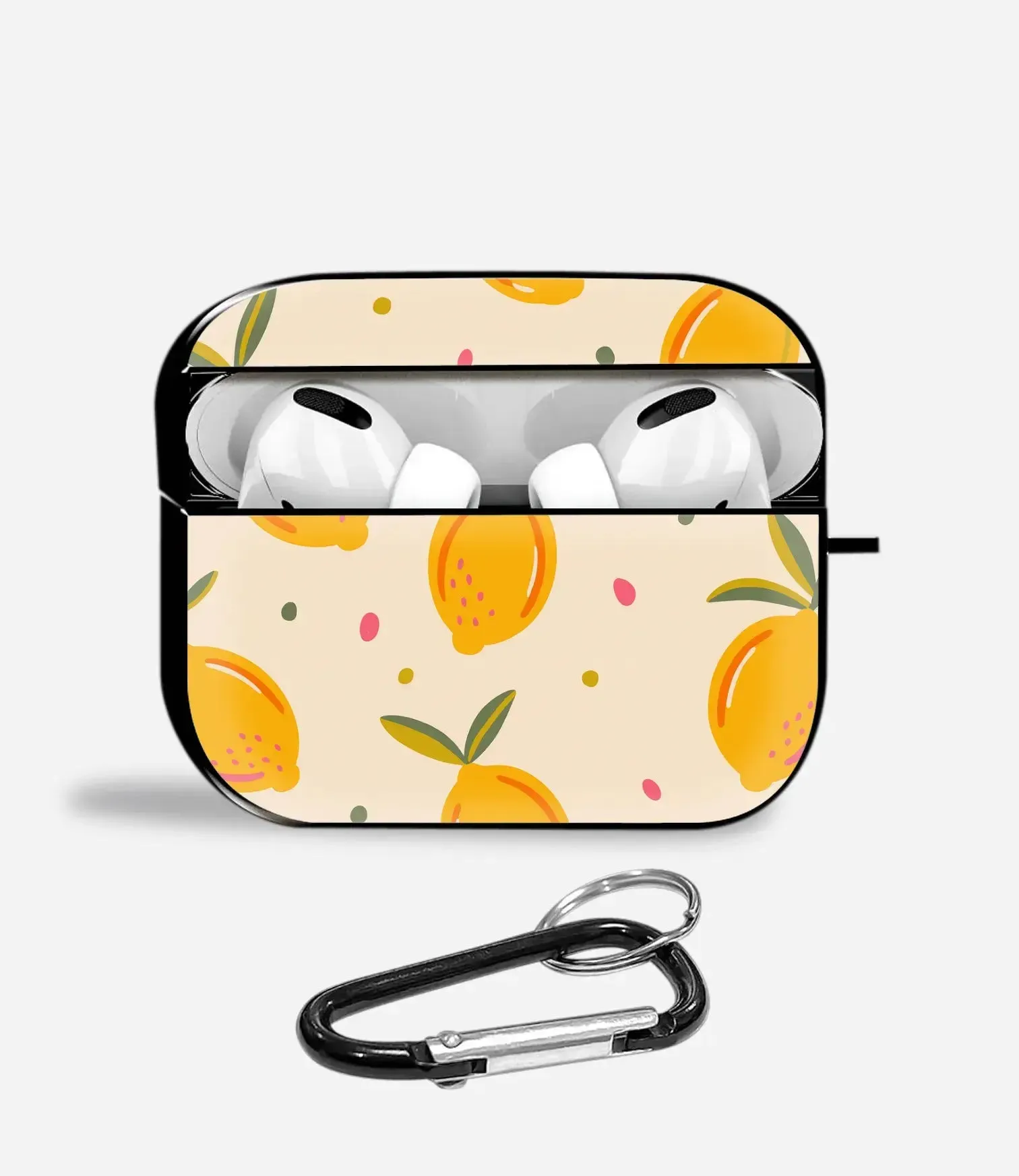 Zesty Lemonade Aipods Glass Case Compact Gadget Organizer