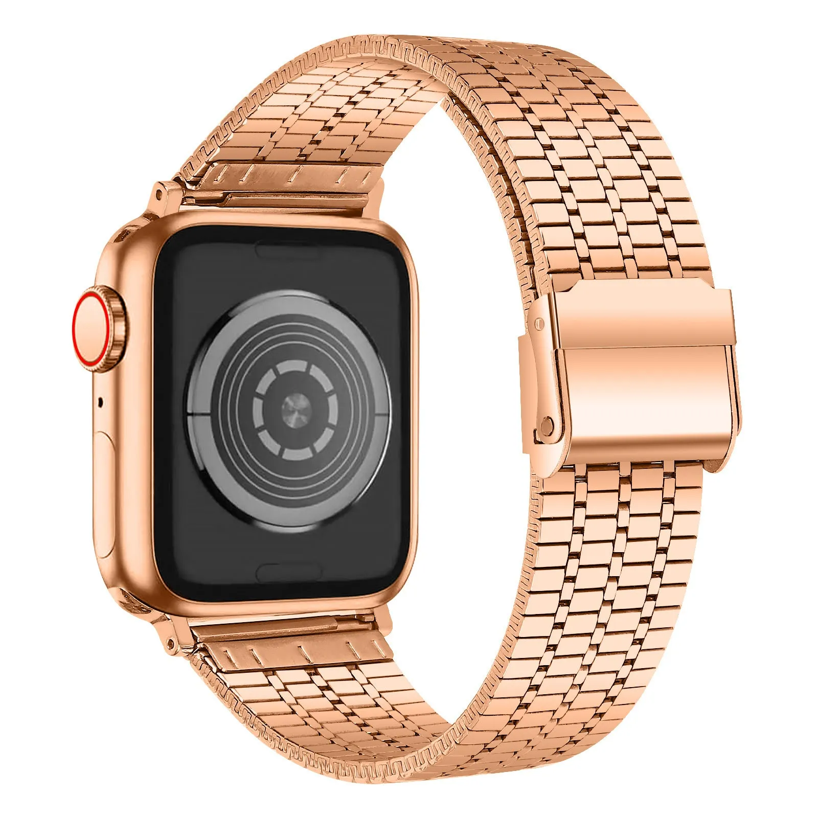 Apple Watch Fine Steel Strap (Rose Gold) Premium Build Trendy Appeal