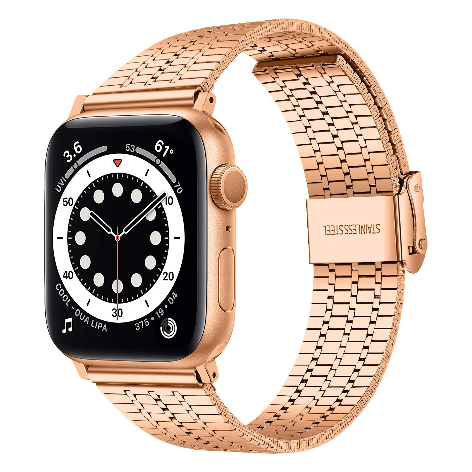 Apple Watch Fine Steel Strap (Rose Gold) Active Comfort Fit Flexible Durability