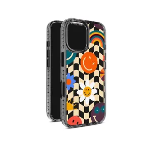 Simple Texture Floral Checkers Pattern Stride 2.0 Phone Case Cover