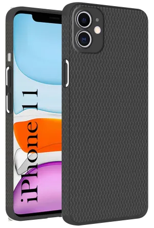 For Apple iPhone 11 Back Cover Case (Liquid Silicone | Side Grip | Camera Protection) Premium Material