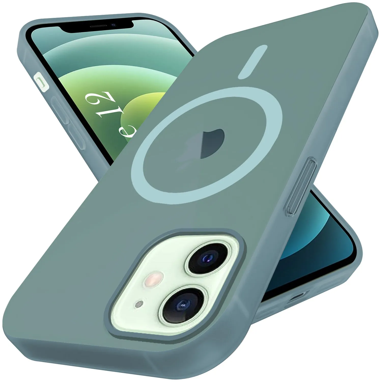 High-End Detail Smooth Surface For Apple iPhone 12 Back Cover Case (Frosted Matte Feel | MagSafe Compatible Wireless Charging | Polycarbonate Material)