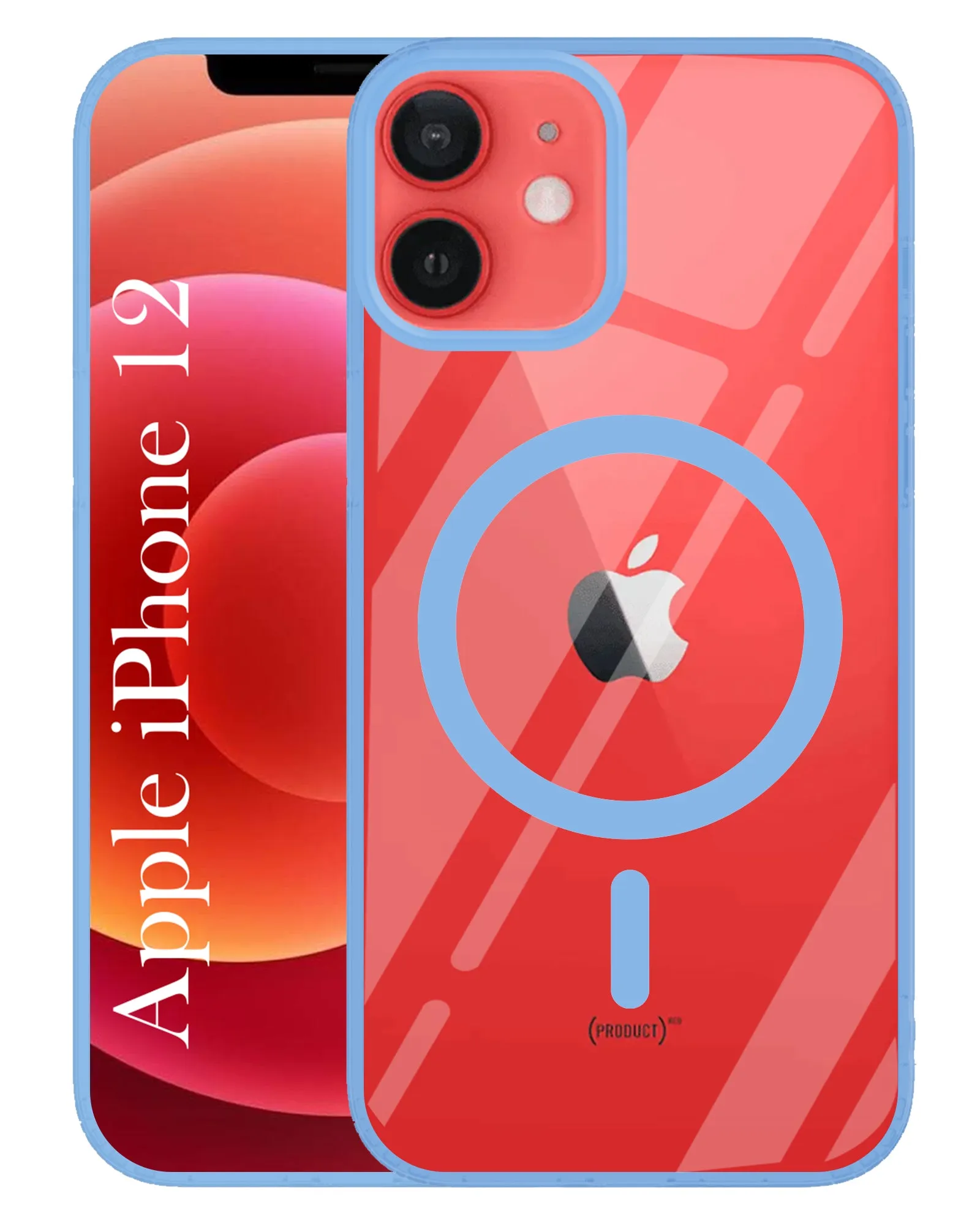 Luxury Texture Finish Portable Grip For Apple iPhone 12 Back Cover Case (MagSafe Compatible Wireless Charging | Hybrid Camera Bump Protection | Shockproof Polycarbonate Material)