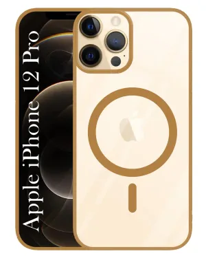 For Apple iPhone 12 Pro Back Cover Case (MagSafe Compatible Wireless Charging | Hybrid Camera Bump Protection | Shockproof Polycarbonate Material) Artistic Design