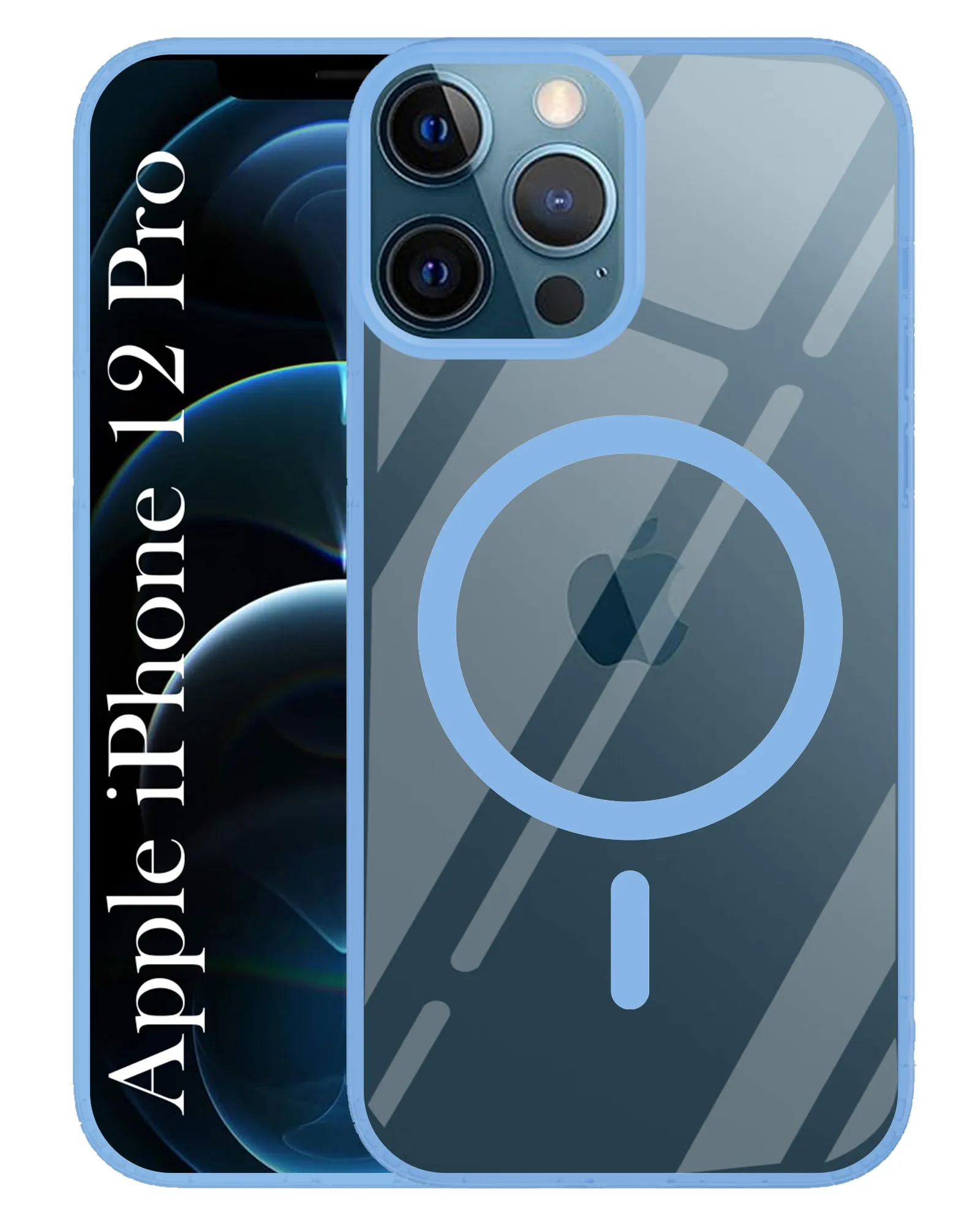 Drop Defense For Apple iPhone 12 Pro Back Cover Case (MagSafe Compatible Wireless Charging | Hybrid Camera Bump Protection | Shockproof Polycarbonate Material)