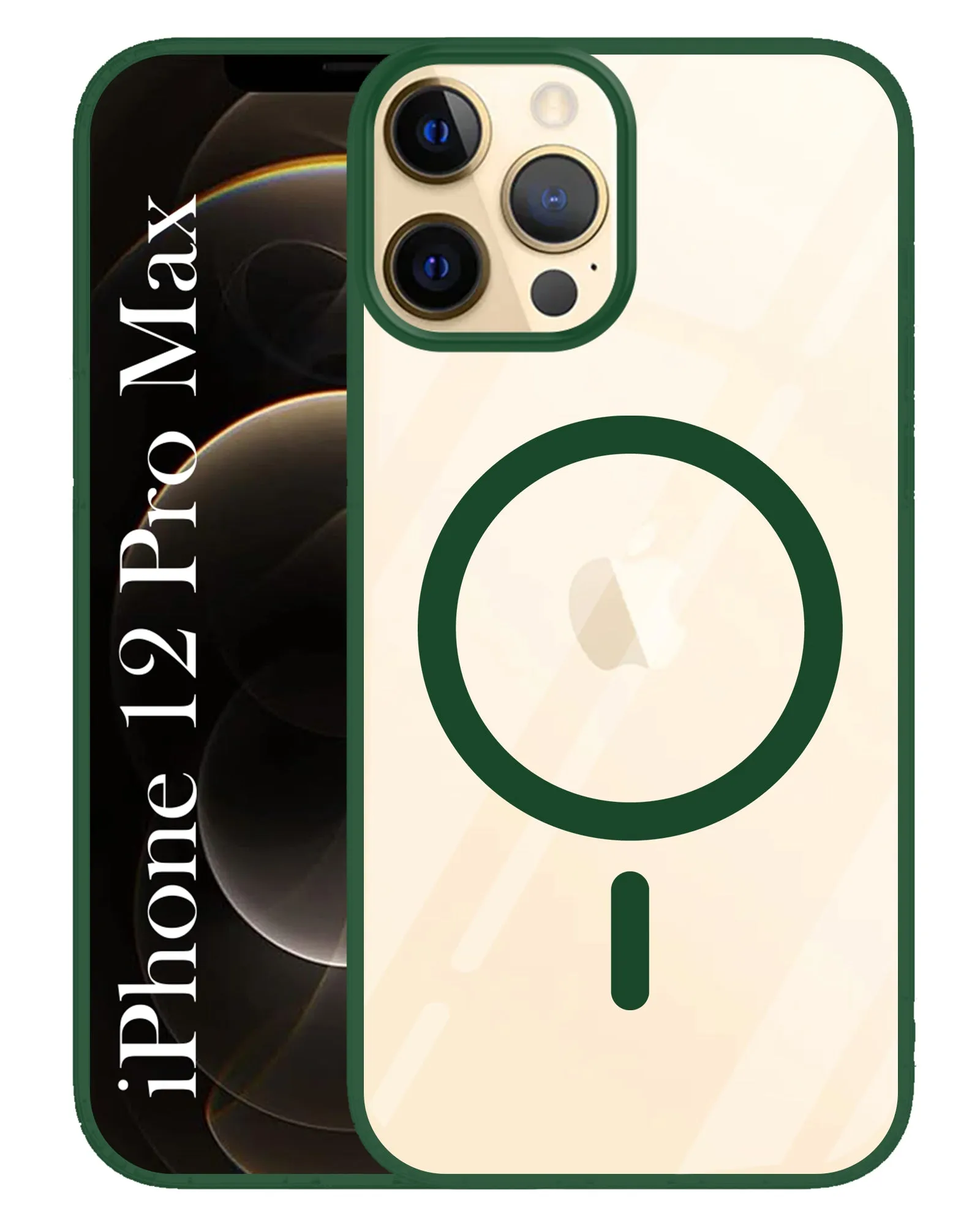 Durable Build Quality For Apple iPhone 12 Pro Max Back Cover Case (MagSafe Compatible Wireless Charging | Hybrid Camera Bump Protection | Shockproof Polycarbonate Material)