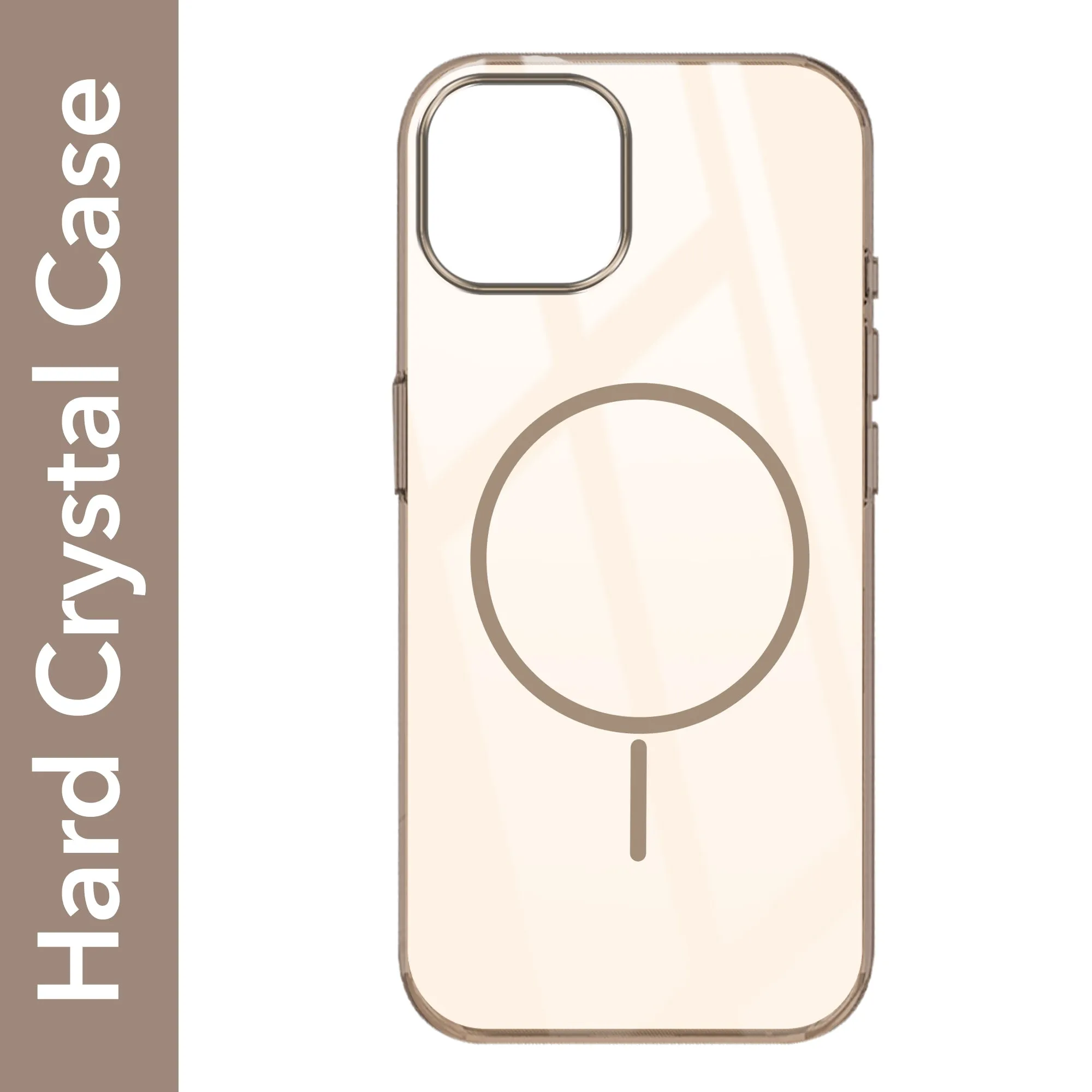 For Apple iPhone 13 Back Cover Case (Crystal Clear Case | MagSafe Wireless Charging Support | Hard Anti Yellow | Camera Protection Bump) Durable Design