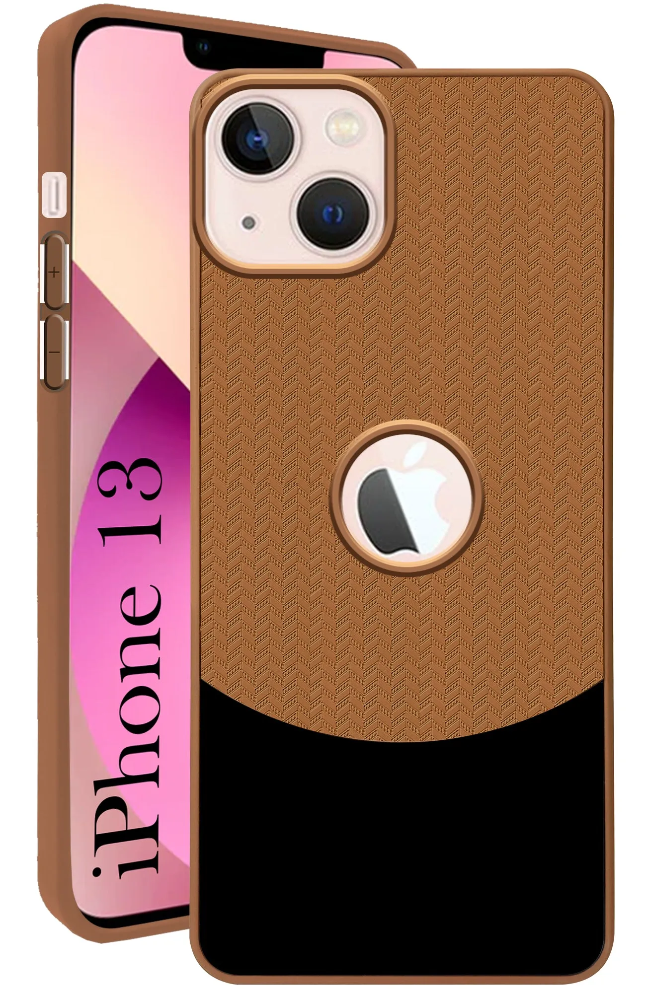 Premium Build For Apple iPhone 13 Back Cover Case (Elegant PU Leather Finish | Premium Minimalist Professional | Camera Protection Bump)