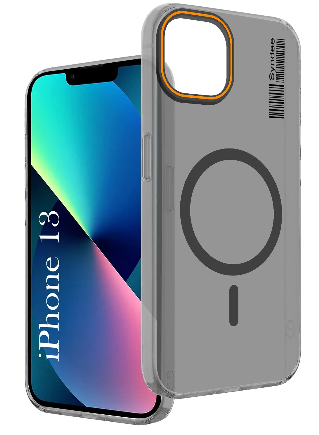 For Apple iPhone 13 Back Cover Case (Soft Touch | Camera Bump Protection | MagSafe Compatible | Matte Finish) Office use Minimal Style