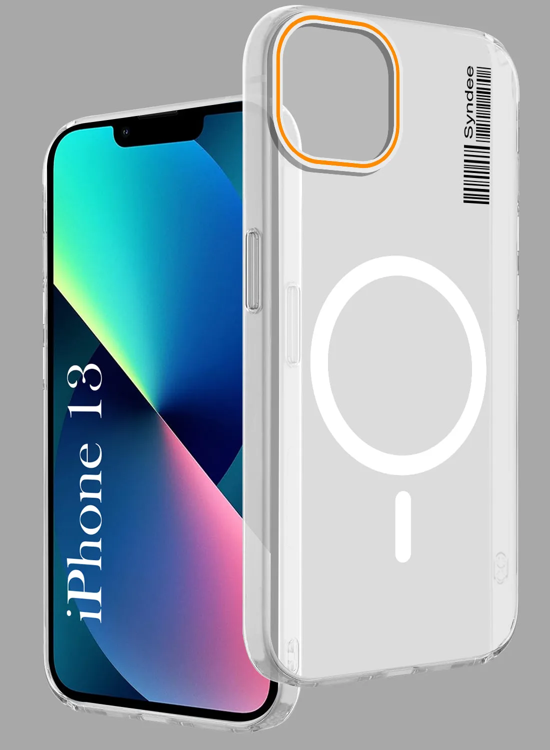 For Apple iPhone 13 Back Cover Case (Soft Touch | Camera Bump Protection | MagSafe Compatible | Matte Finish) Premium Texture Layer Tight Fit