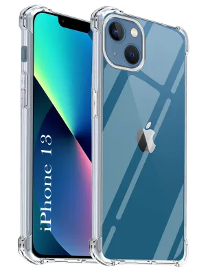 For Apple iPhone 13 Back Cover (Shockproof Crystal Clear Case | Drop & Camera Protection | Hard Polycarbonate) Luxury Pattern
