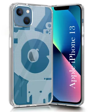 Travel Friendly Hybrid Surface Layer For Apple iPhone 13 Back Cover (Silicone Matte Shockproof Case with Camera Protection | Soft and Flexible | Transparent)