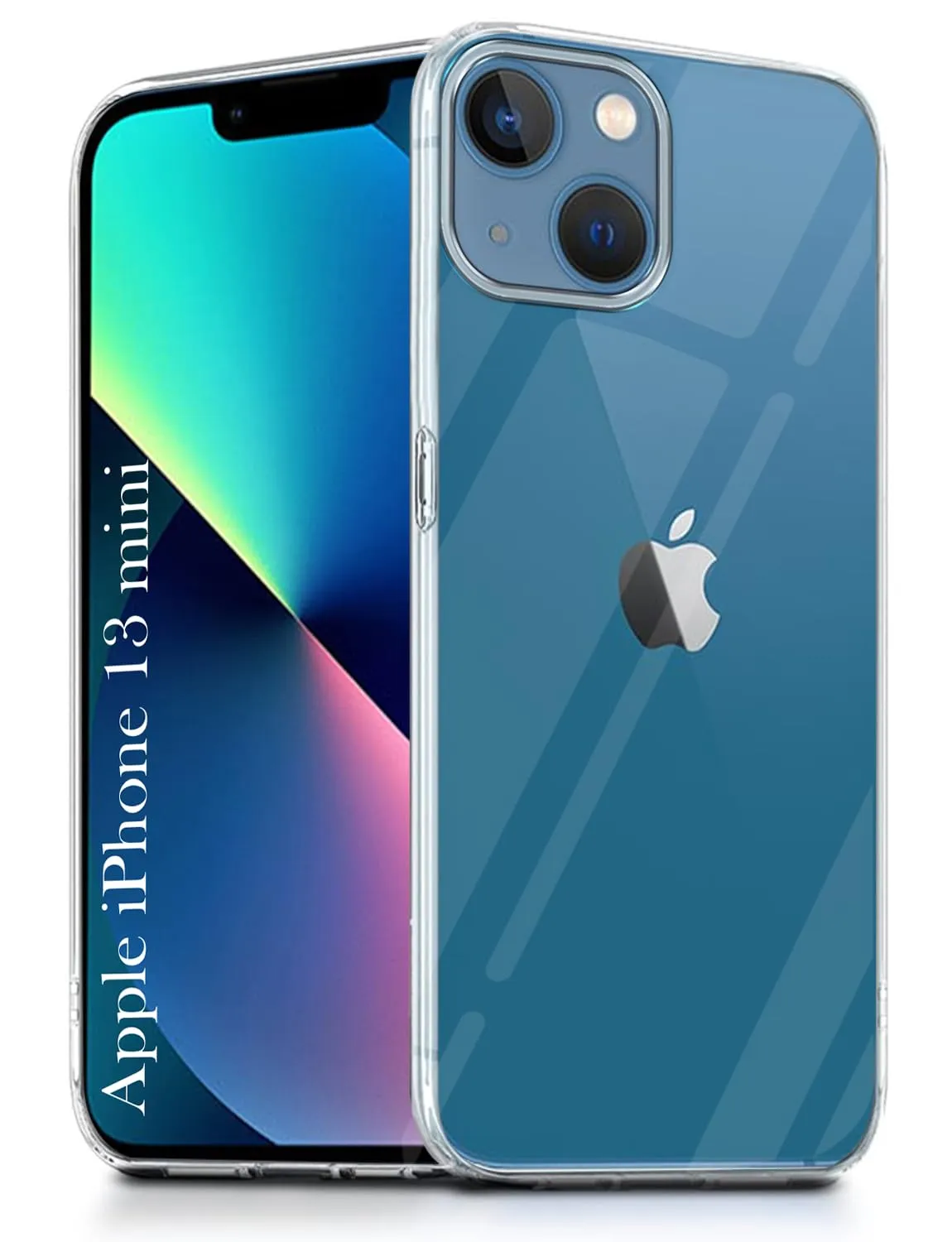 Protective Build Polished Texture For Apple iPhone 13 Mini Back Cover( Silicone Clear Shockproof Case with Camera Protection | Soft and Flexible | Transparent)