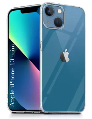 Protective Build Polished Texture For Apple iPhone 13 Mini Back Cover( Silicone Clear Shockproof Case with Camera Protection | Soft and Flexible | Transparent)