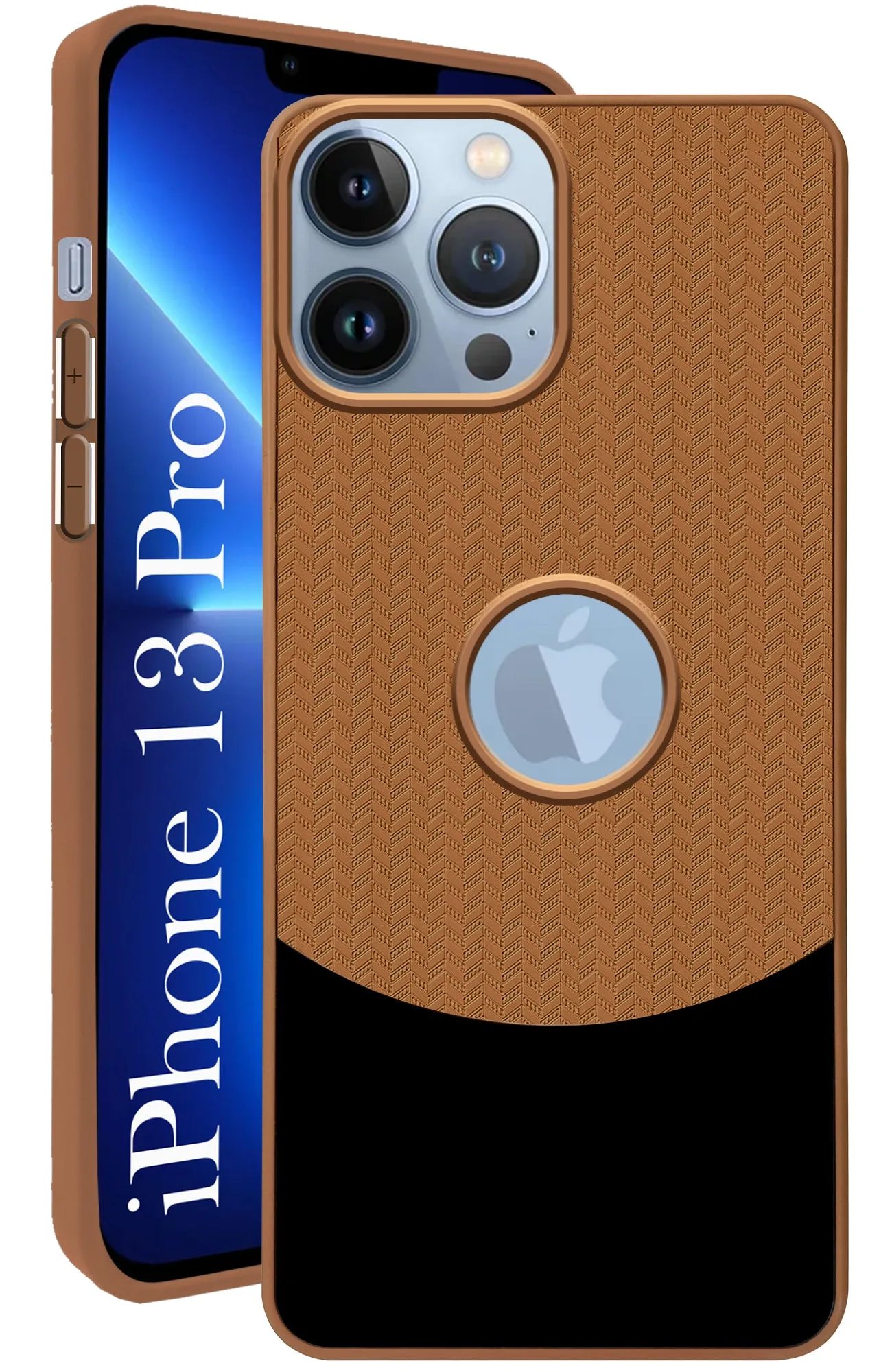 Comfort Shield Soft touch layer For Apple iPhone 13 Pro Back Cover Case (Elegant PU Leather Finish | Premium Minimalist Professional | Camera Protection Bump)