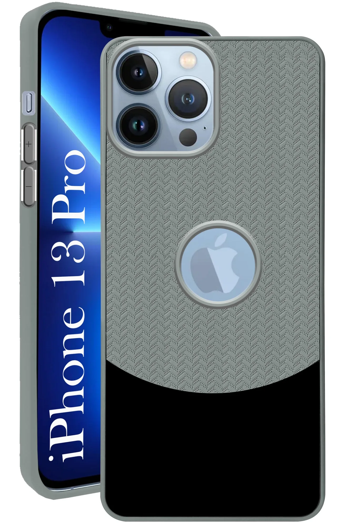 Modern Edge Soft Edge Detail For Apple iPhone 13 Pro Back Cover Case (Elegant PU Leather Finish | Premium Minimalist Professional | Camera Protection Bump)