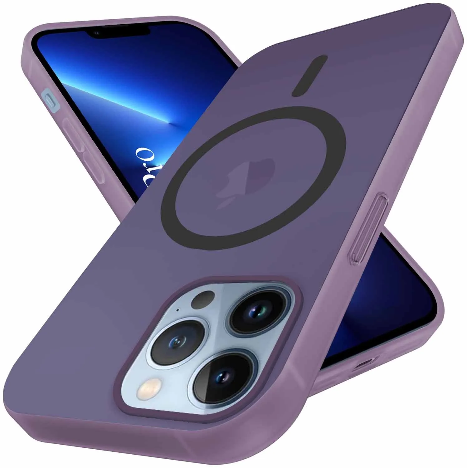 Compact Edge Soft Edge Detail For Apple iPhone 13 Pro Back Cover Case (Frosted Matte Feel | MagSafe Compatible Wireless Charging | Polycarbonate Material)