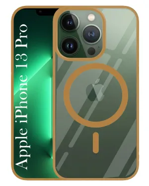 Minimal Texture For Apple iPhone 13 Pro Back Cover Case (MagSafe Compatible Wireless Charging | Hybrid Camera Bump Protection | Shockproof Polycarbonate Material)