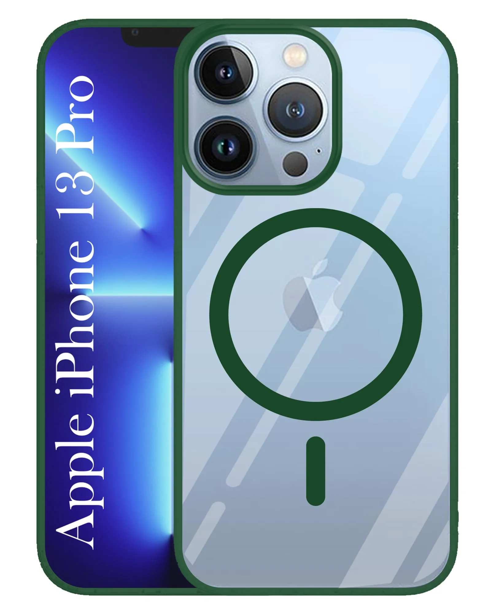 Slim Texture For Apple iPhone 13 Pro Back Cover Case (MagSafe Compatible Wireless Charging | Hybrid Camera Bump Protection | Shockproof Polycarbonate Material)