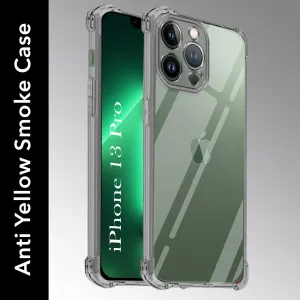 For Apple iPhone 13 Pro Back Cover (Shockproof Crystal Clear Case |  Drop & Camera Protection | Hard Polycarbonate) Soft Texture