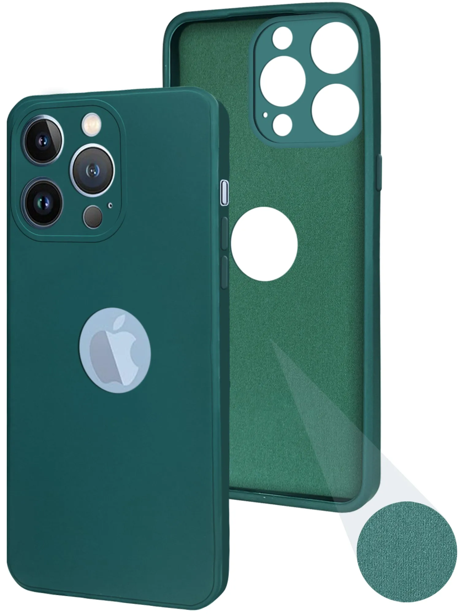 For Apple iPhone 13 Pro Back Cover ( Silicone Clear Shockproof Case with Camera Protection | Soft and Flexible | Transparent) High gloss Matte Feel