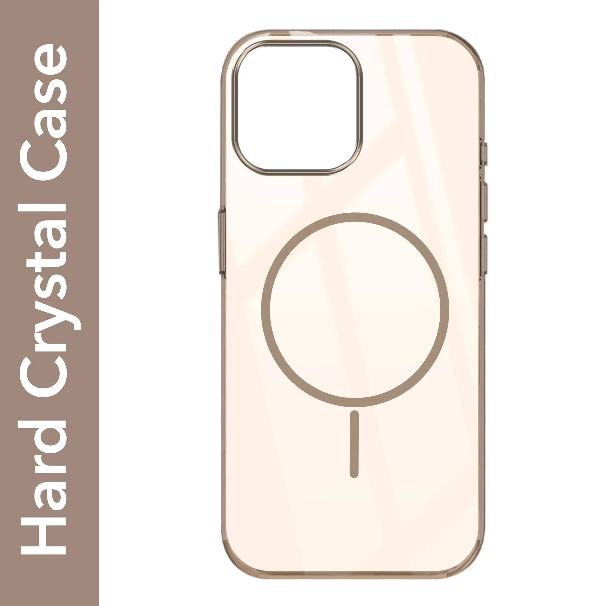 For Apple iPhone 13 Pro Max Back Cover Case (Crystal Clear Case | MagSafe Wireless Charging Support | Hard Anti Yellow | Camera Protection Bump) Tight Fit