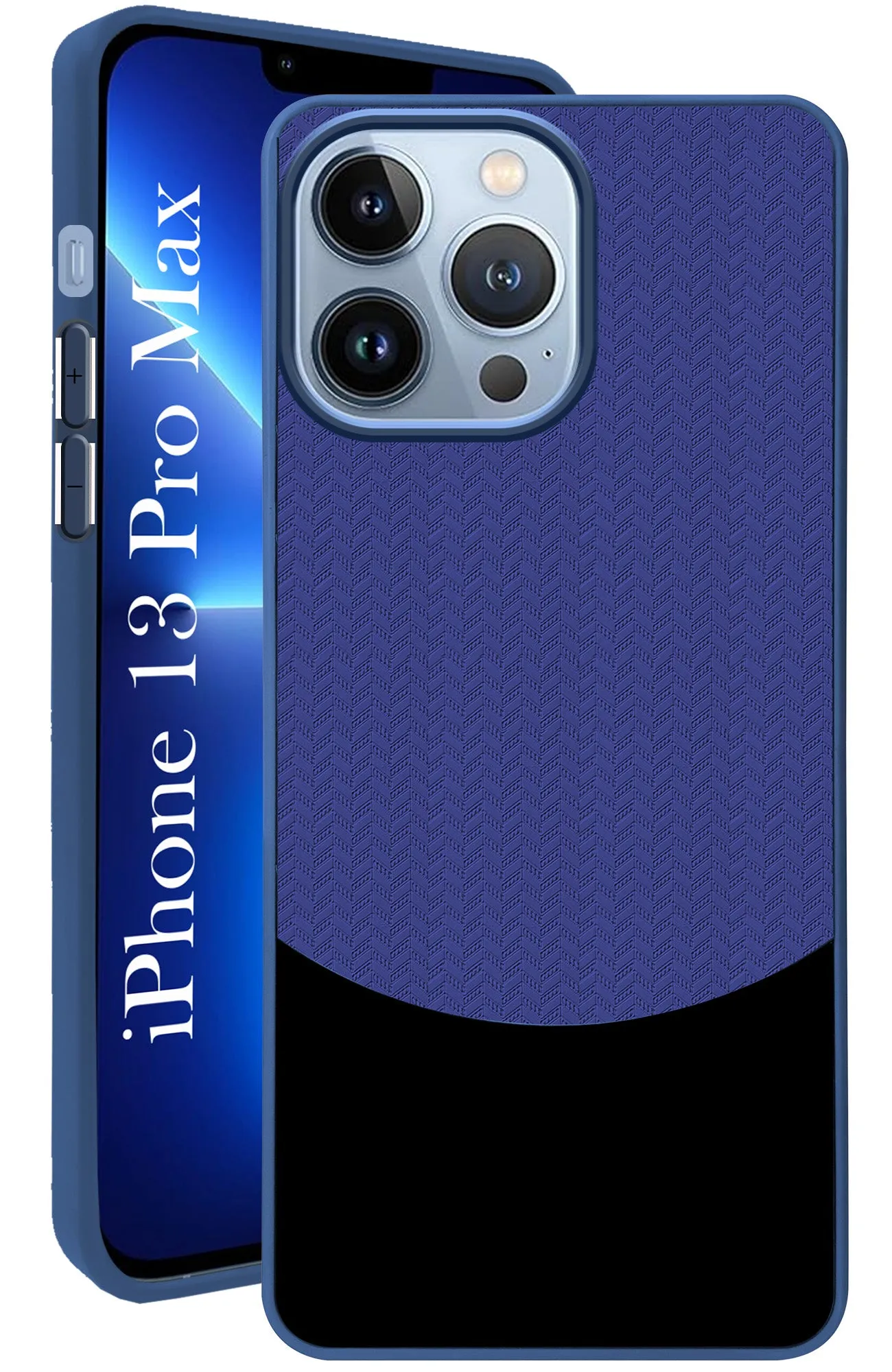 For Apple iPhone 13 Pro Max Back Cover Case (Elegant PU Leather Finish | Premium Minimalist Professional | Camera Protection Bump) Casual Design