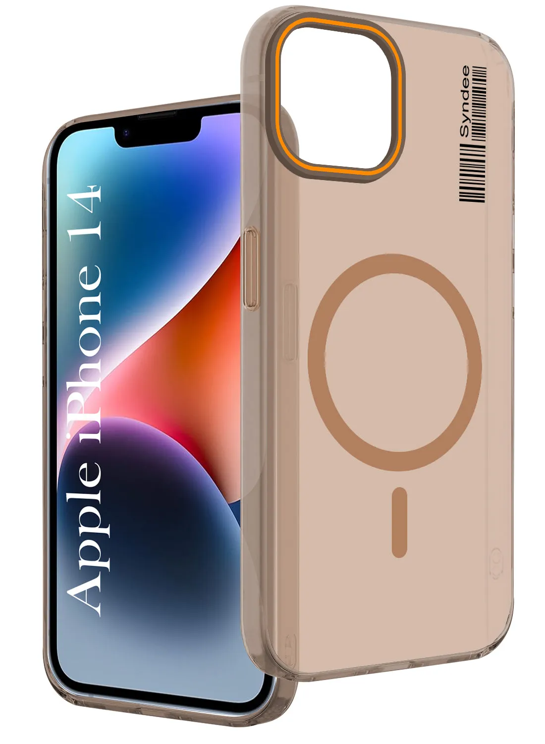 For Apple iPhone 14 Back Cover Case (Soft Touch | Camera Bump Protection | MagSafe Compatible | Matte Finish) Hard Edge