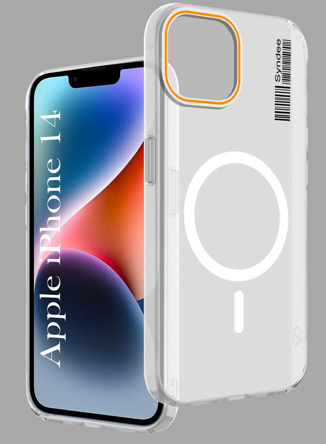 Stylish Edge For Apple iPhone 14 Back Cover Case (Soft Touch | Camera Bump Protection | MagSafe Compatible | Matte Finish)