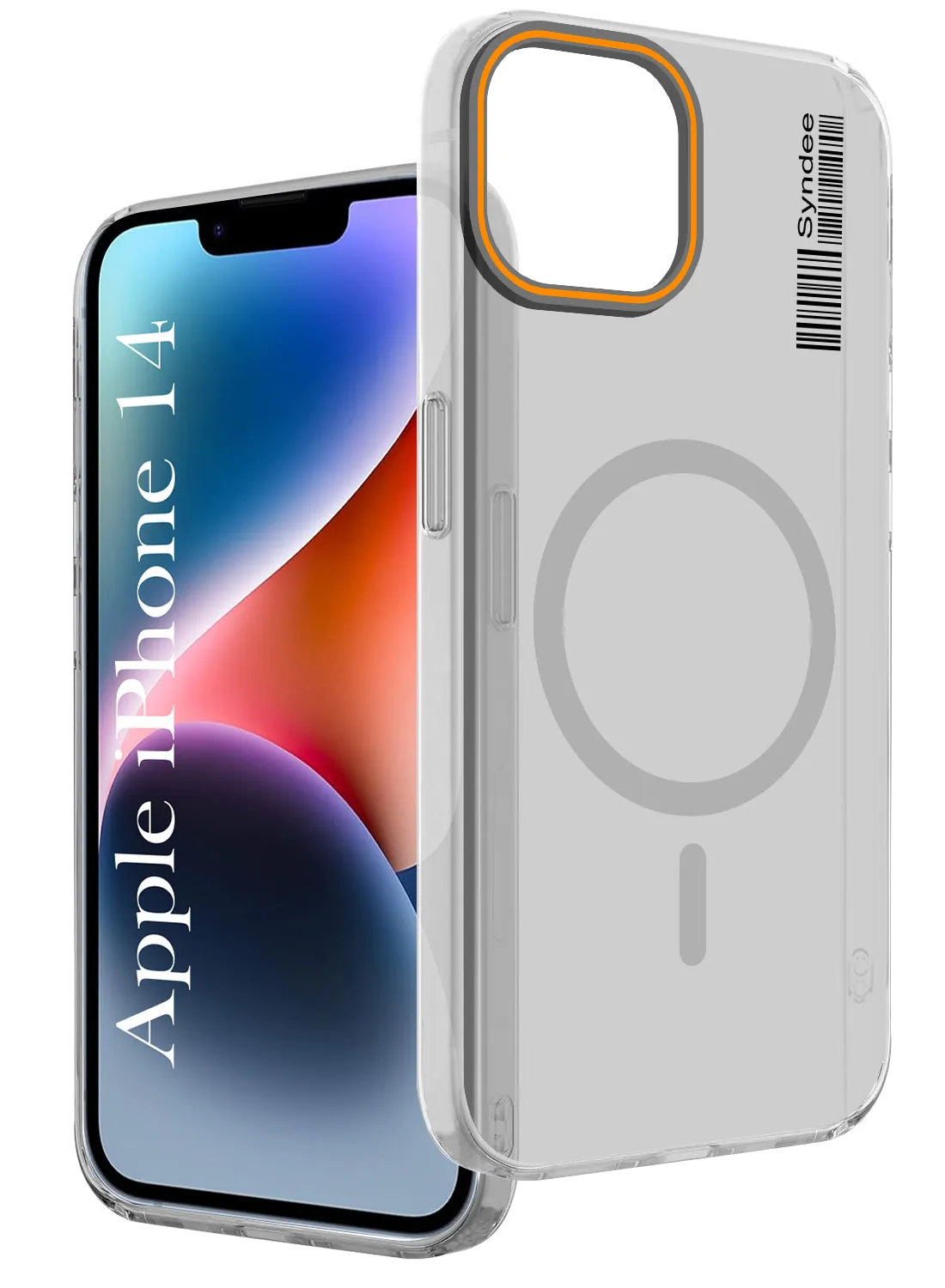 For Apple iPhone 14 Back Cover Case (Soft Touch | Camera Bump Protection | MagSafe Compatible | Matte Finish) Wireless Charging Compatible