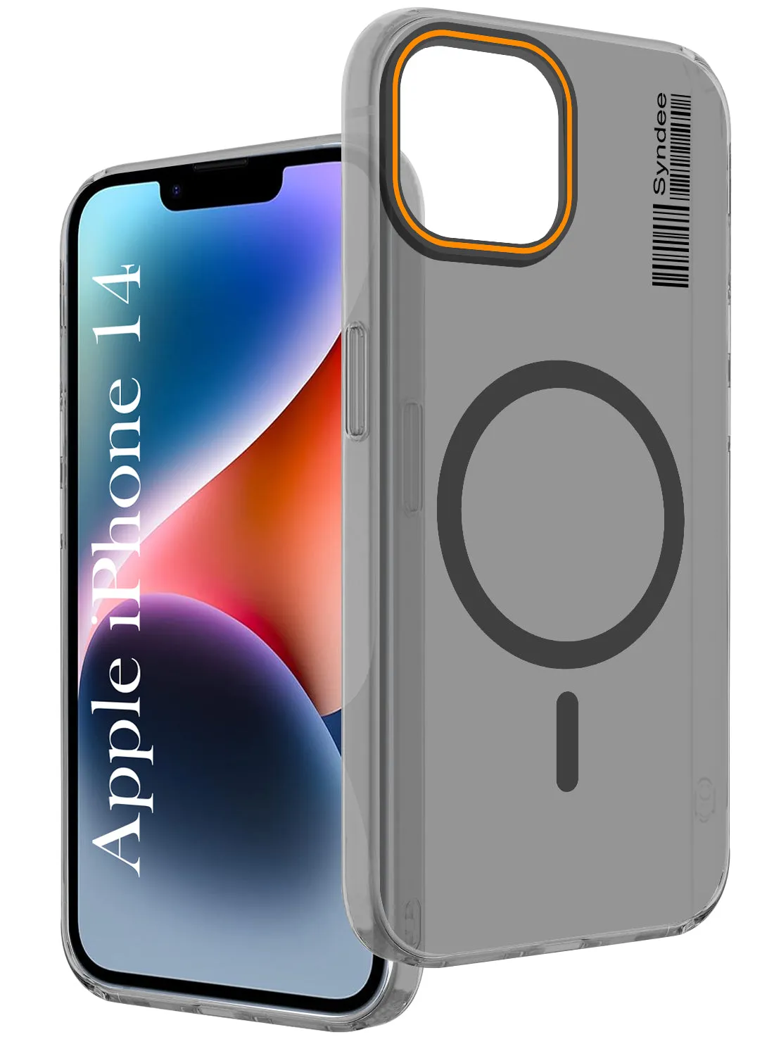 Transparent Edge Versatile Accessory For Apple iPhone 14 Back Cover Case (Soft Touch | Camera Bump Protection | MagSafe Compatible | Matte Finish)