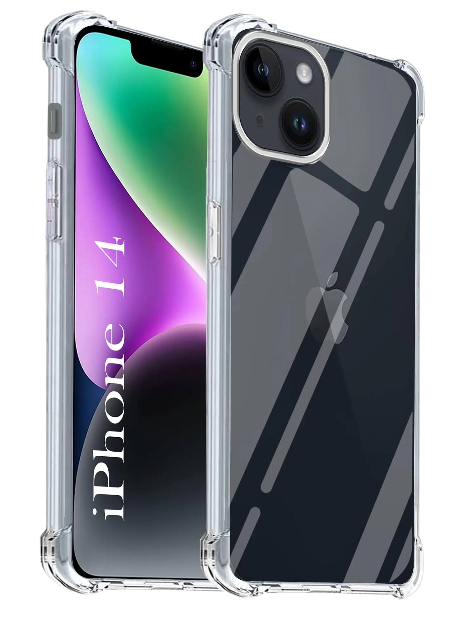 For Apple iPhone 14 Back Cover (Shockproof Crystal Clear Case | Drop & Camera Protection | Hard Polycarbonate) Long Lasting