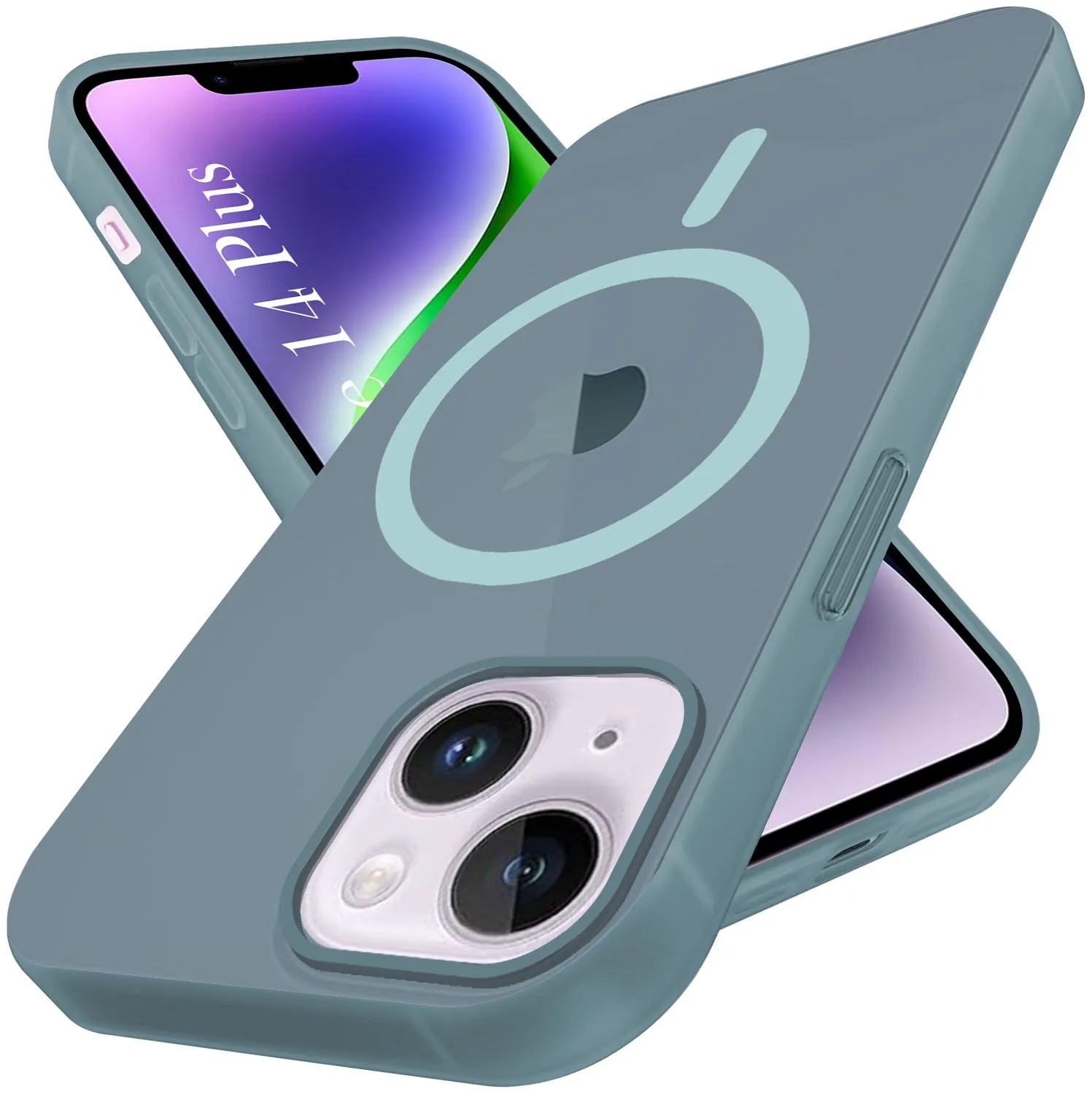 Student Gear For Apple iPhone 14 Plus Back Cover Case (Frosted Matte Feel | MagSafe Compatible Wireless Charging | Polycarbonate Material)