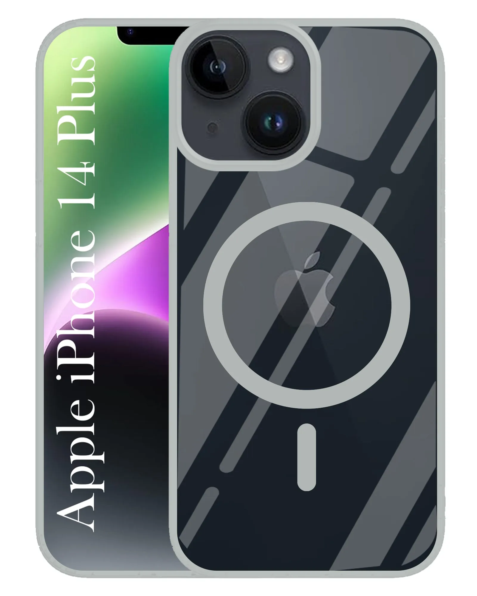 Soft Pattern Layer For Apple iPhone 14 Plus Back Cover Case (MagSafe Compatible Wireless Charging | Hybrid Camera Bump Protection | Shockproof Polycarbonate Material)