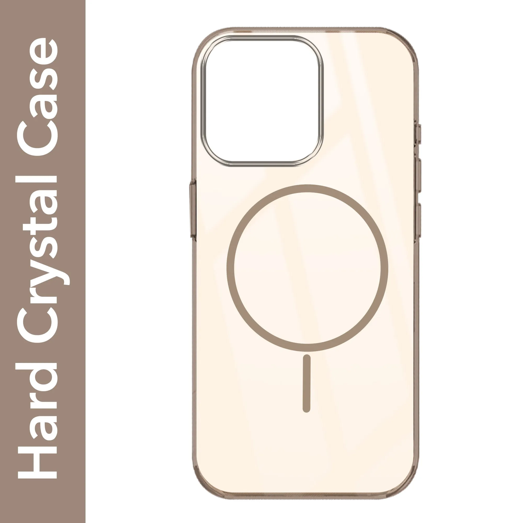 Modern Form For Apple iPhone 14 Pro Back Cover Case (Crystal Clear Case | MagSafe Wireless Charging Support | Hard Anti Yellow | Camera Protection Bump)