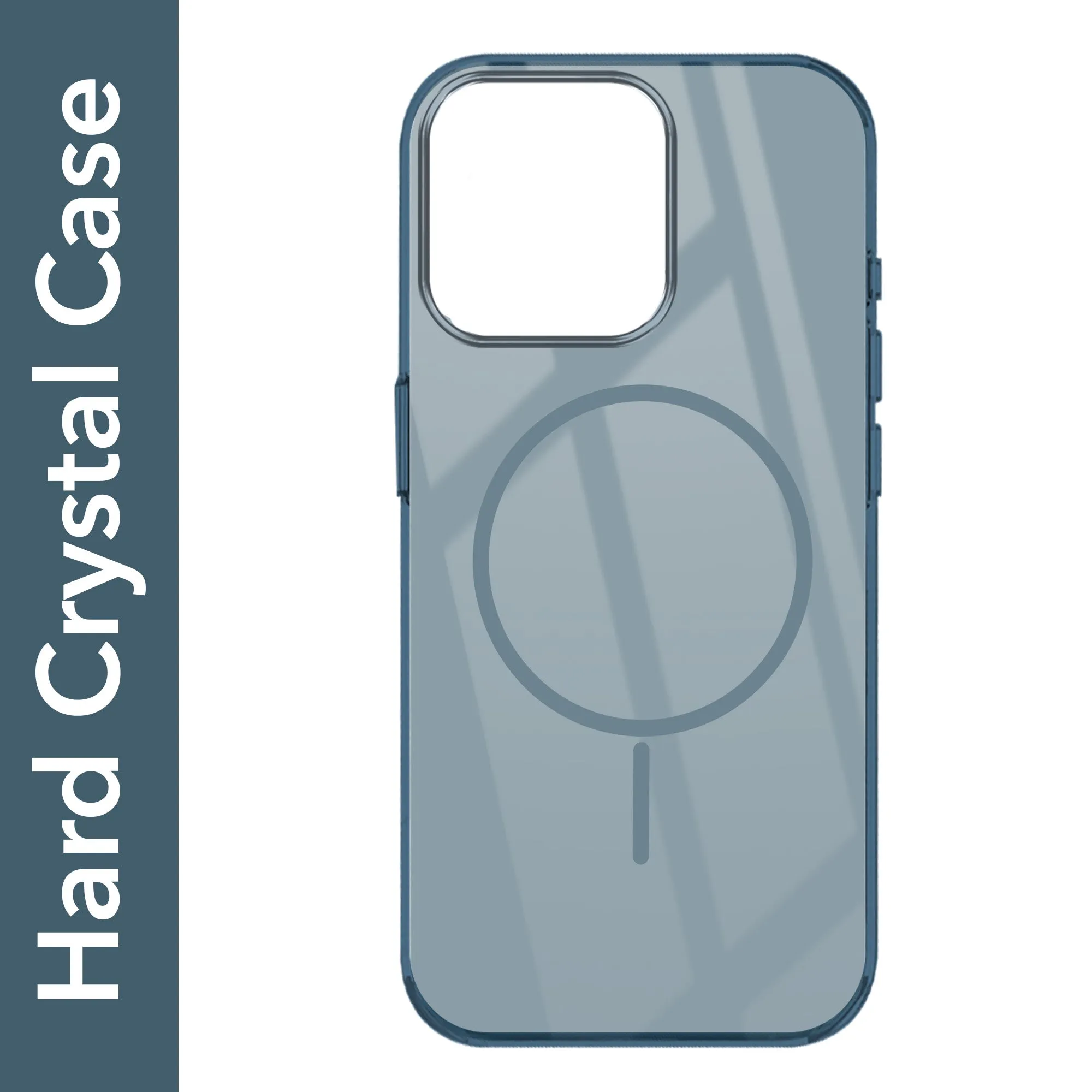 For Apple iPhone 14 Pro Back Cover Case (Crystal Clear Case | MagSafe Wireless Charging Support | Hard Anti Yellow | Camera Protection Bump) Comfort Build