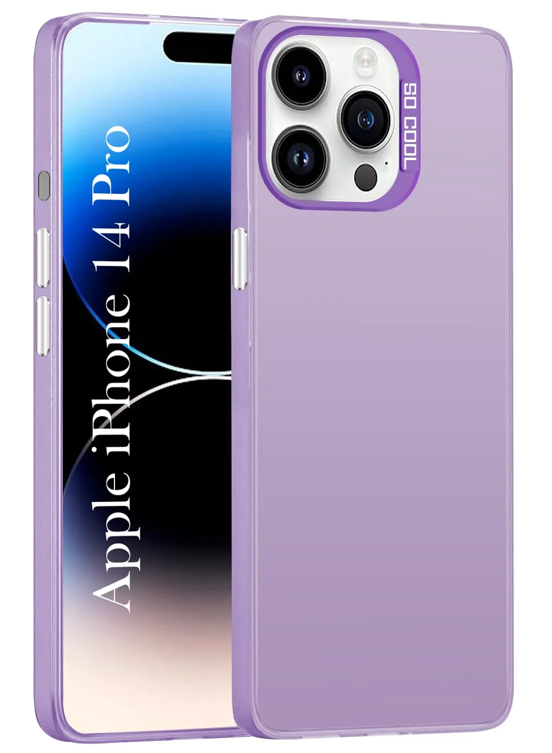 Luxury Finish For Apple iPhone 14 Pro Hard Back Cover Case (Velvet Touch | Professional Glossy Finish | Camera Protection Bump)