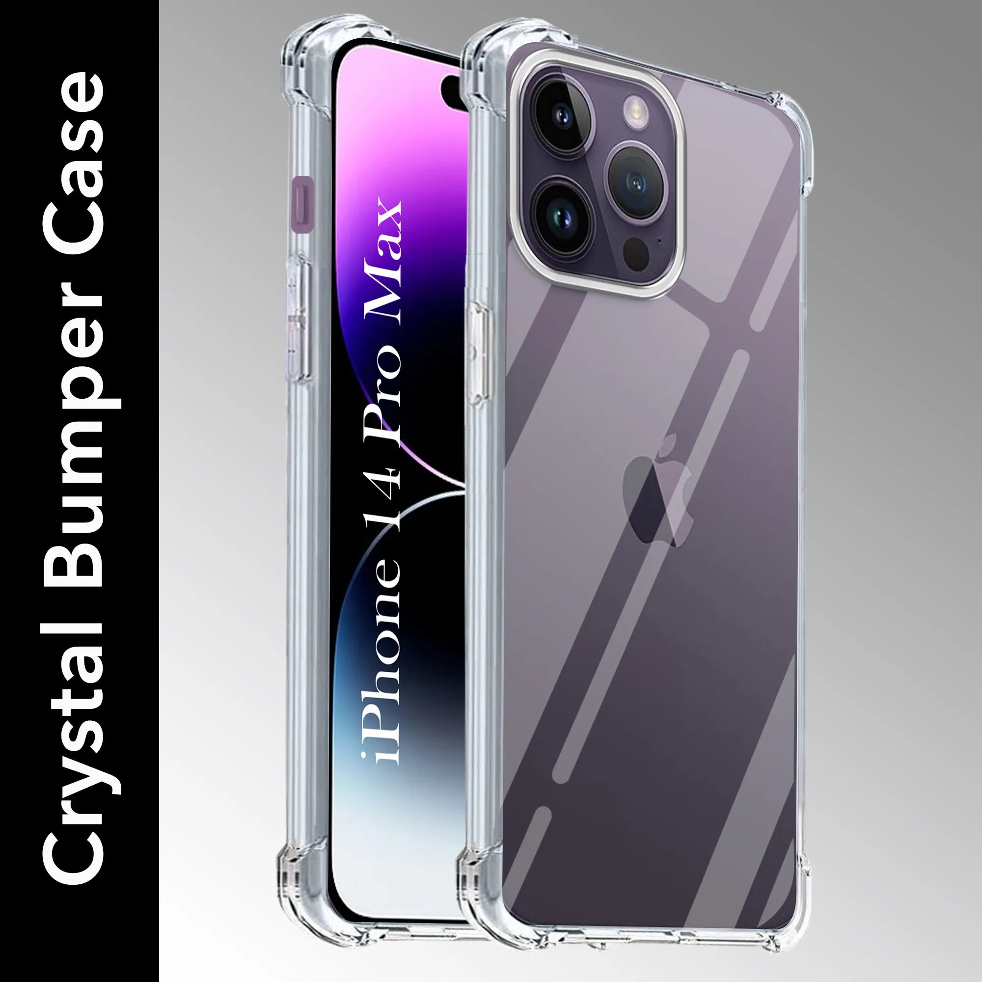 Vibrant Colors For Apple iPhone 14 Pro Max Back Cover (Shockproof Crystal Clear Case |  Drop & Camera Protection | Hard Polycarbonate)