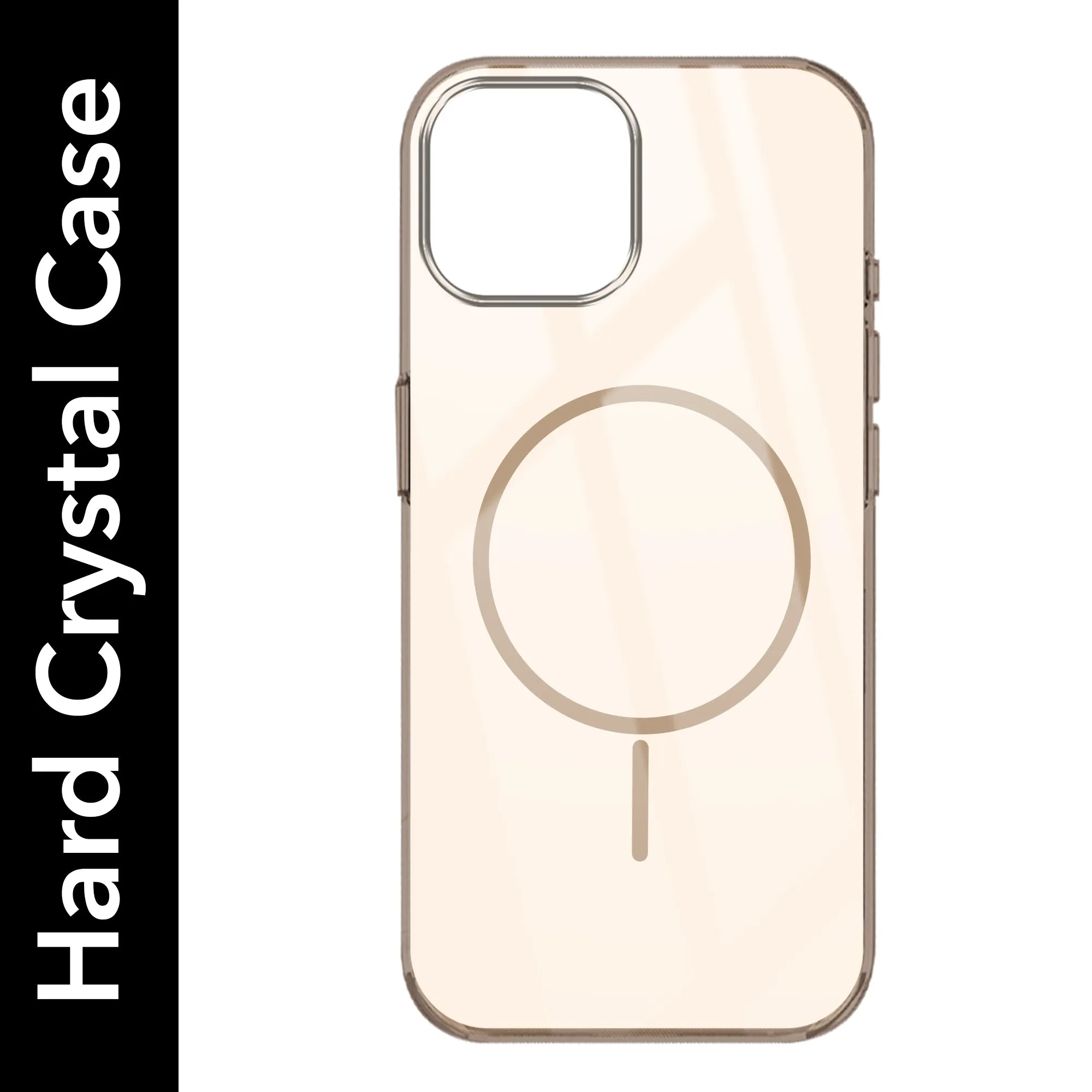 For Apple iPhone 15 Back Cover Case (Crystal Clear Case | MagSafe Wireless Charging Support | Hard Anti Yellow | Camera Protection Bump) Compact Build