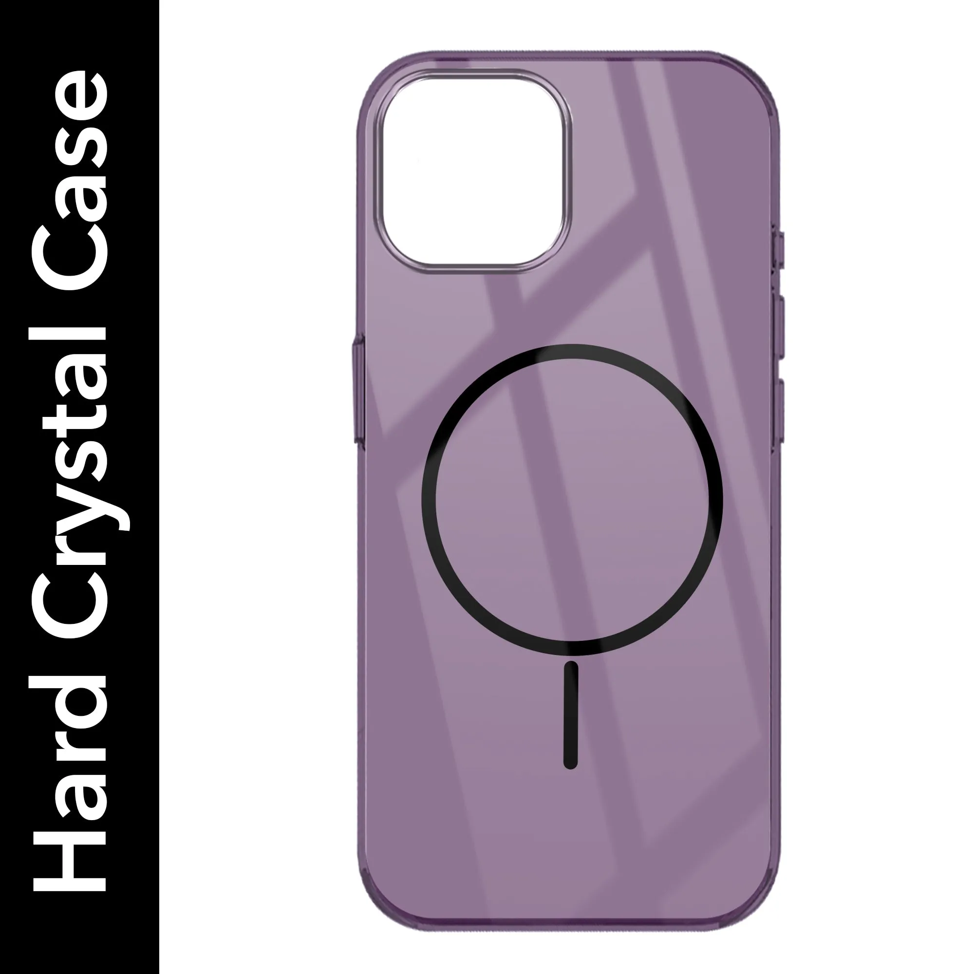 For Apple iPhone 15 Back Cover Case (Crystal Clear Case | MagSafe Wireless Charging Support | Hard Anti Yellow | Camera Protection Bump) Fashion Look Soft Touching