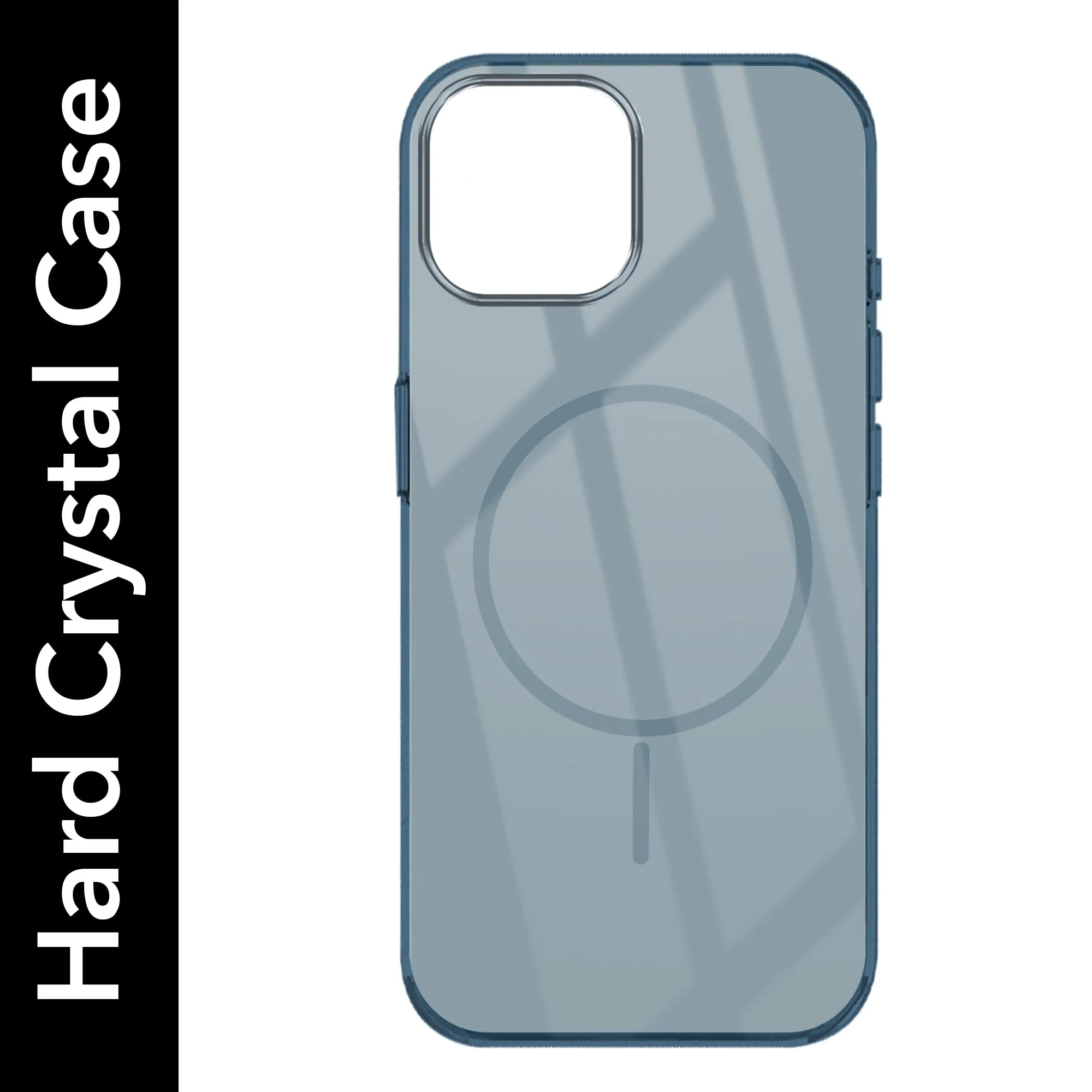 Soft Layer Texture For Apple iPhone 15 Back Cover Case (Crystal Clear Case | MagSafe Wireless Charging Support | Hard Anti Yellow | Camera Protection Bump)